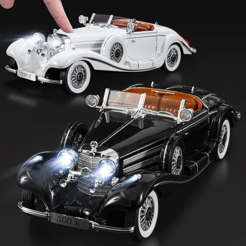 1:18 Mercedes Benz 500K 1936 Alloy Miniature Classic Car Scale Car