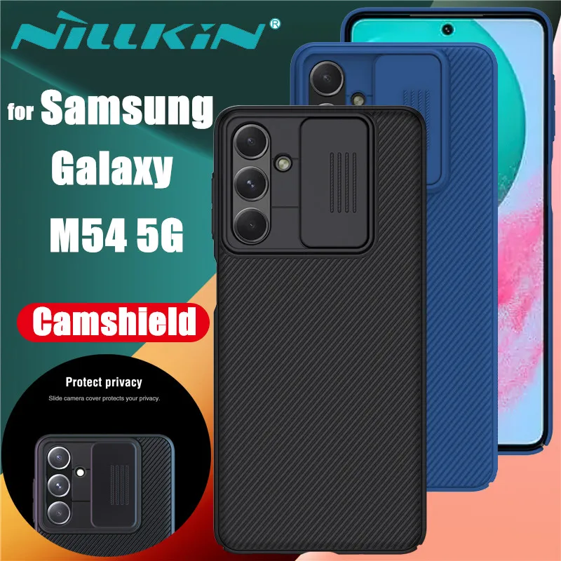 

Чехол Nillkin CamShield для Samsung Galaxy M54 5G с защитной крышкой для скользящей камеры, Жесткий Чехол из поликарбоната + ТПУ
