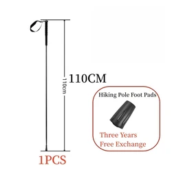 Ultra Lightweight Folding Carbon Fiber Trekking Poles - Portable & Collapsible Hiking Sticks with Carrying Bag (1pcs 110cm)