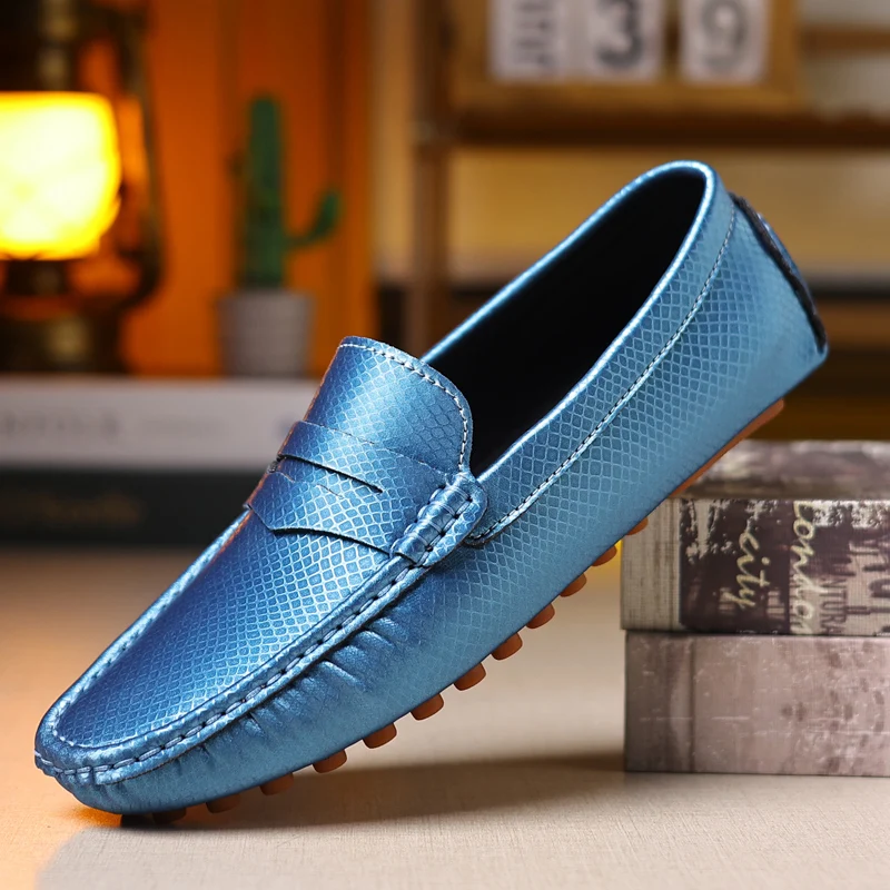 MAEDEF Shoes for Men Luxury Wedding Party Breathable Slip on Driving Shoes High Quality Outdoor Casual Flats Shoes Male Loafers