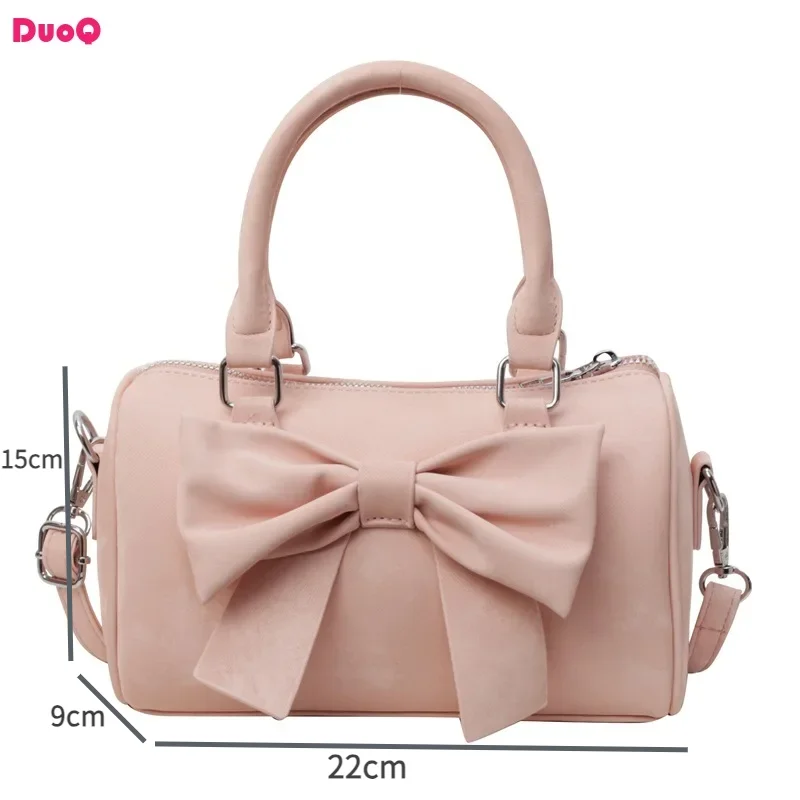 

Модная и Повседневная Женская сумочка, супермилая Повседневная сумка через плечо с бантом, разноцветная Изысканная Высококачественная атмосфера