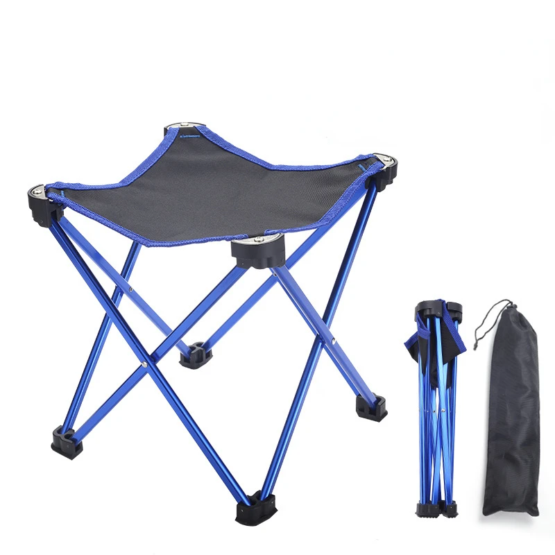 

Outdoor Folding Camping Chair Aluminum Alloy Fishing Chair Thicken Stool Hiking Seat Beach Chairs for Outdoor Fishing