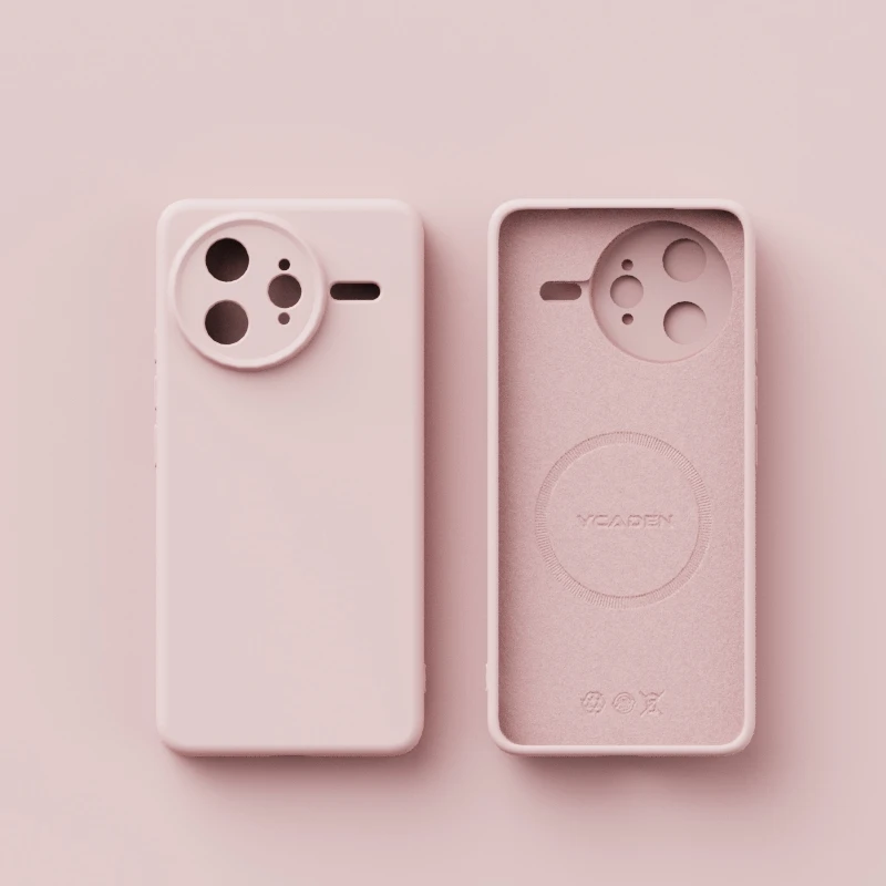 Liquid Silicone Shockproof Magnetic Wireless Charging Case - Solid Color Cover