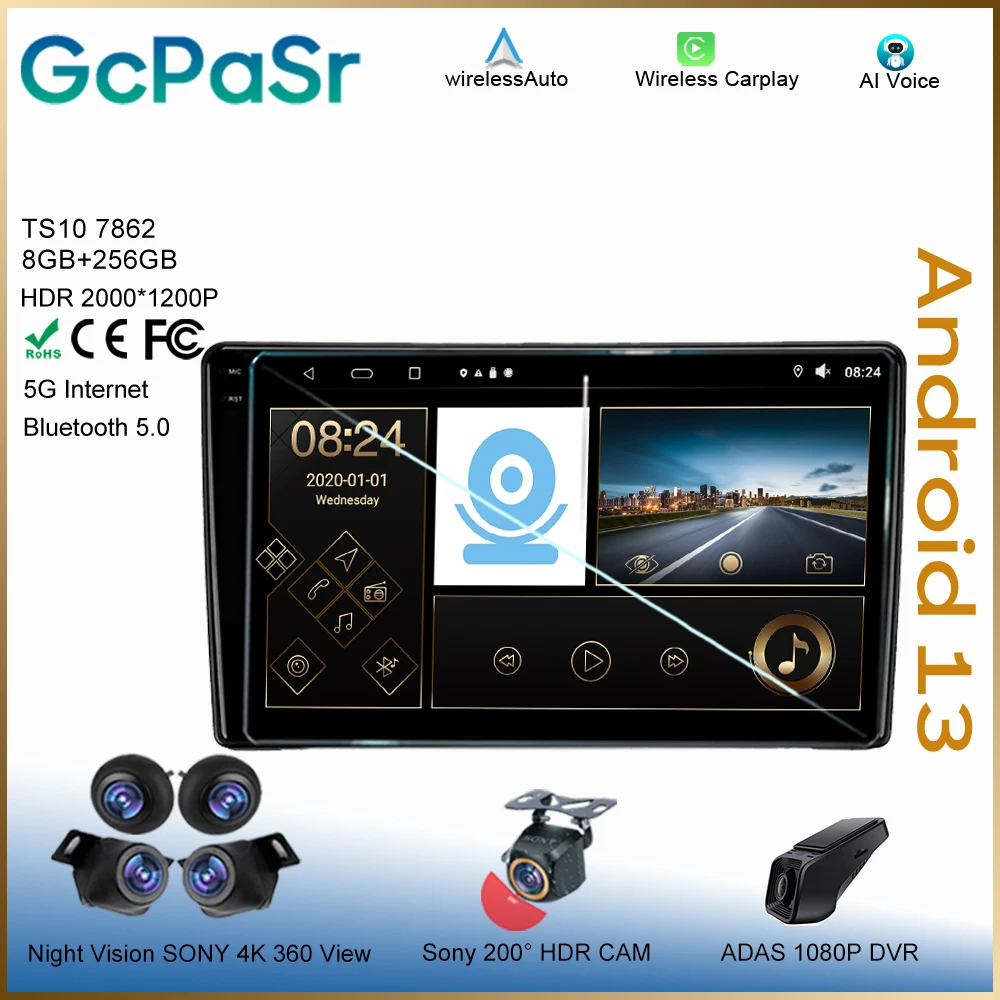 

Android для Nissan Navara D40 2004 - 2010 Carplay стерео Сенсорное радио навигация плеер автоголовное устройство мультимедиа 7862 видео DVD