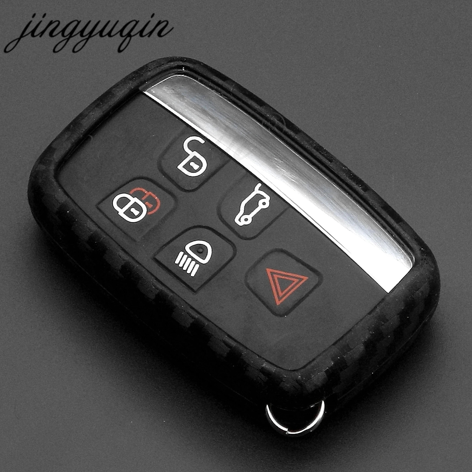 Carbon Silicone Car Key Case Cover