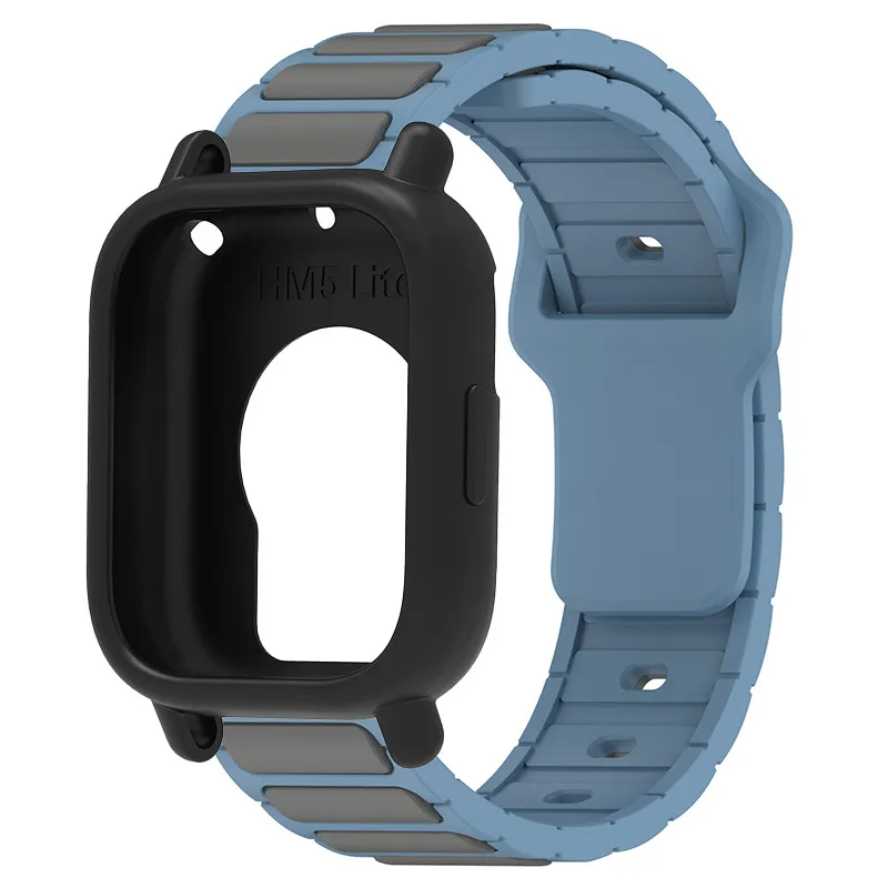 Silicone Protective Case and Strap for Smartwatch - Hollow Out Design