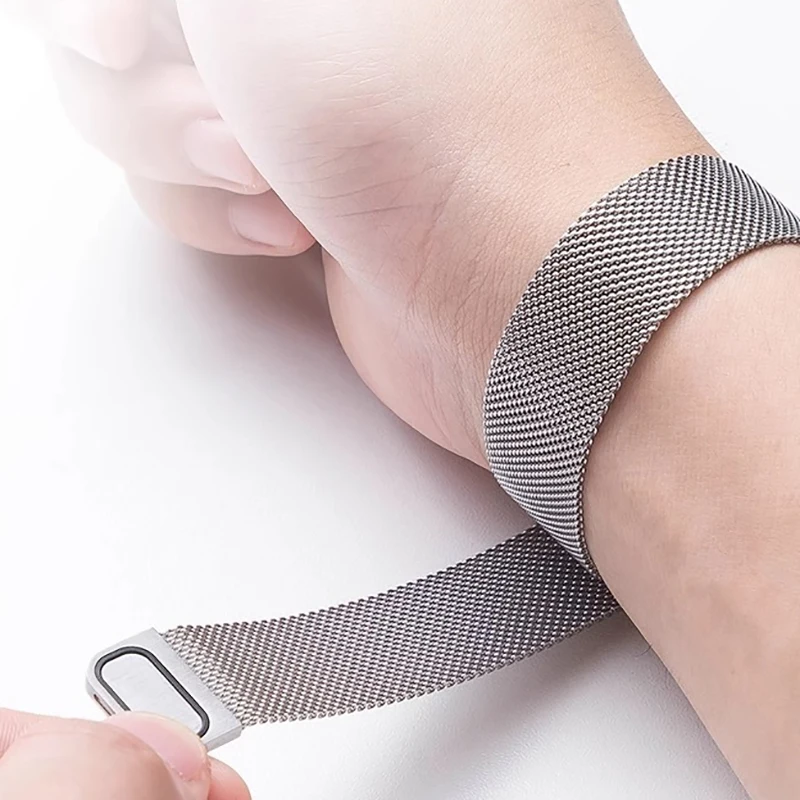 WOCCI 14mm Elite Cinturino per Orologio in Metallo per Donna e Uomo, Acciaio Inossidabile 316L, Sgancio Rapido, Aggiornato Chiusura Pieghevole (Nero