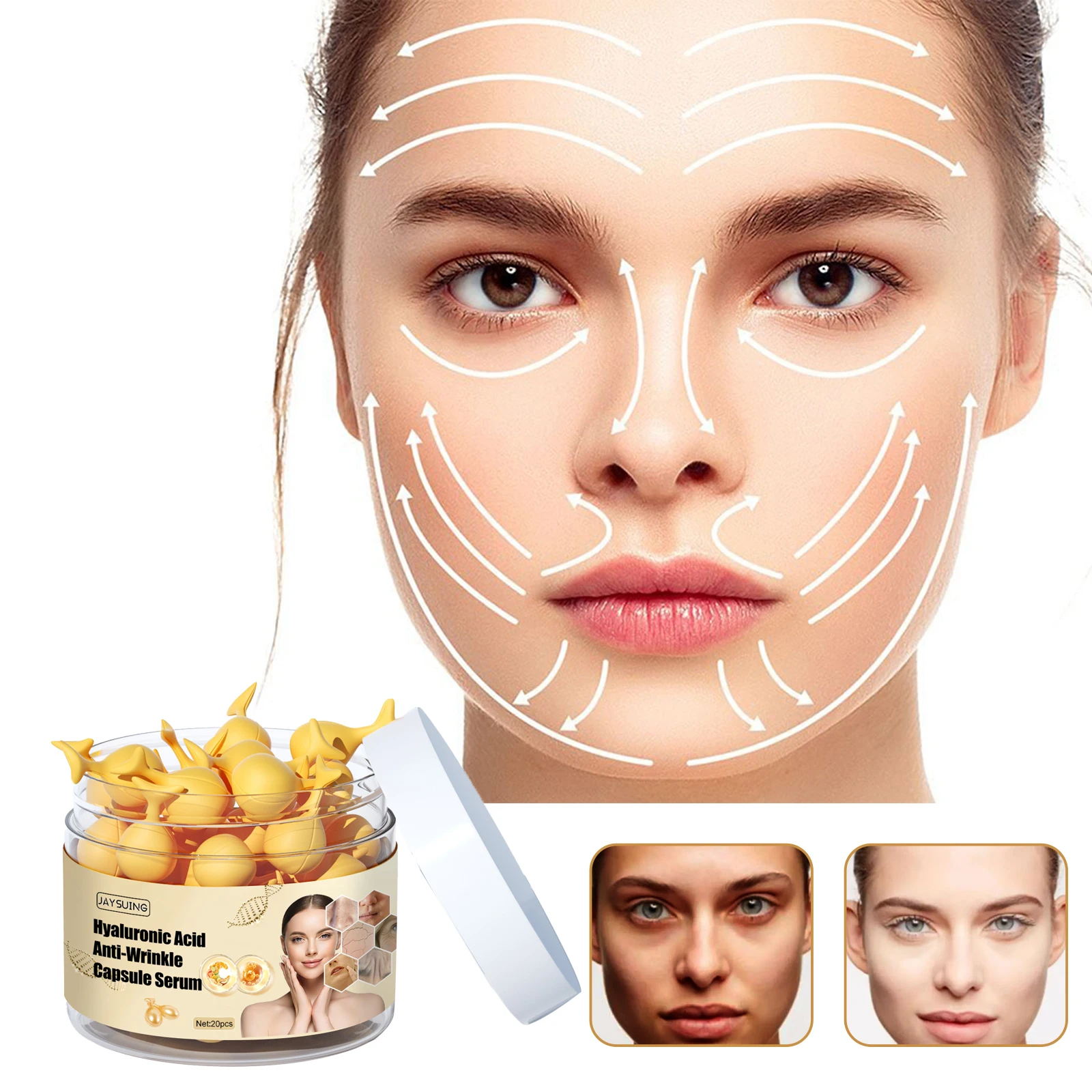 

Hyaluronic Acid Anti-wrinkle Capsule Serum（20pcs）