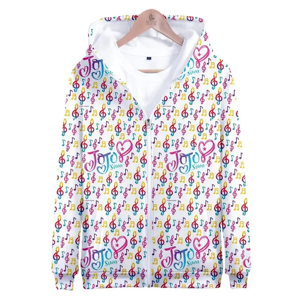 

2023 Fashion 3D Full Printed JOJO SIWA Zipper Hoodies Sweatshirts Women Men Tops Autumn Kids Hooded Fashion Hip Hop Girl's Coats