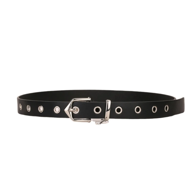

Practical Waist Belt with Pendent for Adult Personality PU Waist Belts for Women Coat Dress Adjustable Length