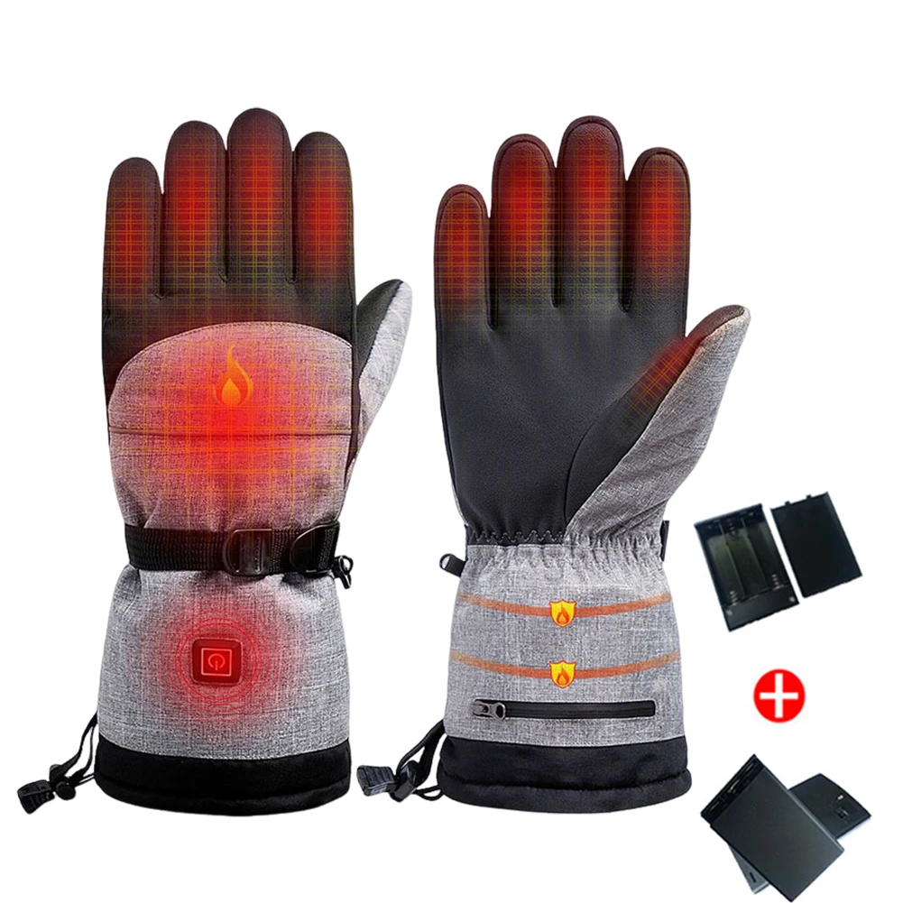 Electric Heated Gloves Thermal Hand Warmer 5000mAh Rechargeable Battery  Waterproof Heat Gloves Winter Outdoor Skiing Warm Gloves - AliExpress