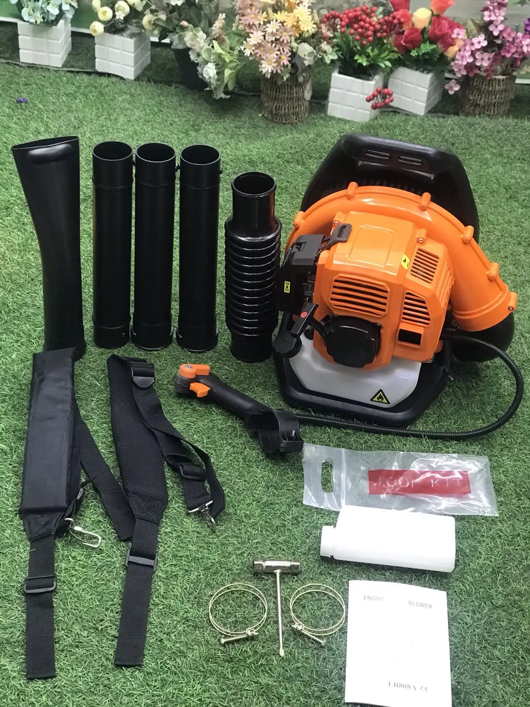 EB909 Snow Blower 42.7cc Backpack Leaf Blower High Power Two Stroke Gasoline Garden Industrial Leaf Vacuum Cleaner Extinguisher 2