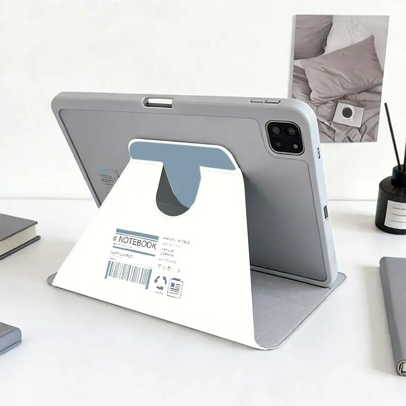 Tri-Fold 360° Rotating Smart Tablet Case