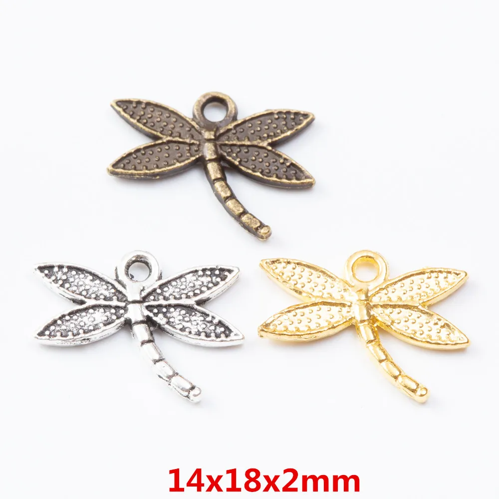 

80pcs dragonfly Craft Supplies Charms Pendants for DIY Crafting Jewelry Findings Making Accessory 148