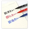 6/12pc Set Waterproof Oily Color Double Tip Permanent Markers Fine Tip Thick Tip Black Ink Drawing Pens Supplies Stationer 2