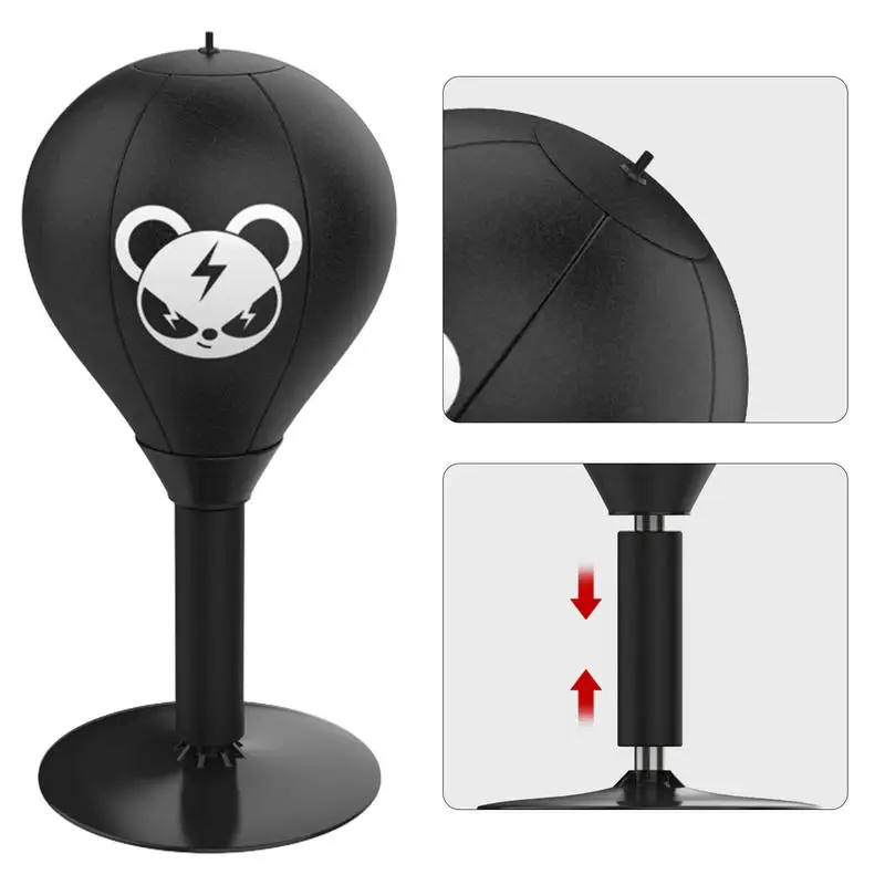 Boxing Bag Boxing Desktop Speed Ball Suction Cup Stress Buster Desktop Punching Ball Stress Reduction Tool