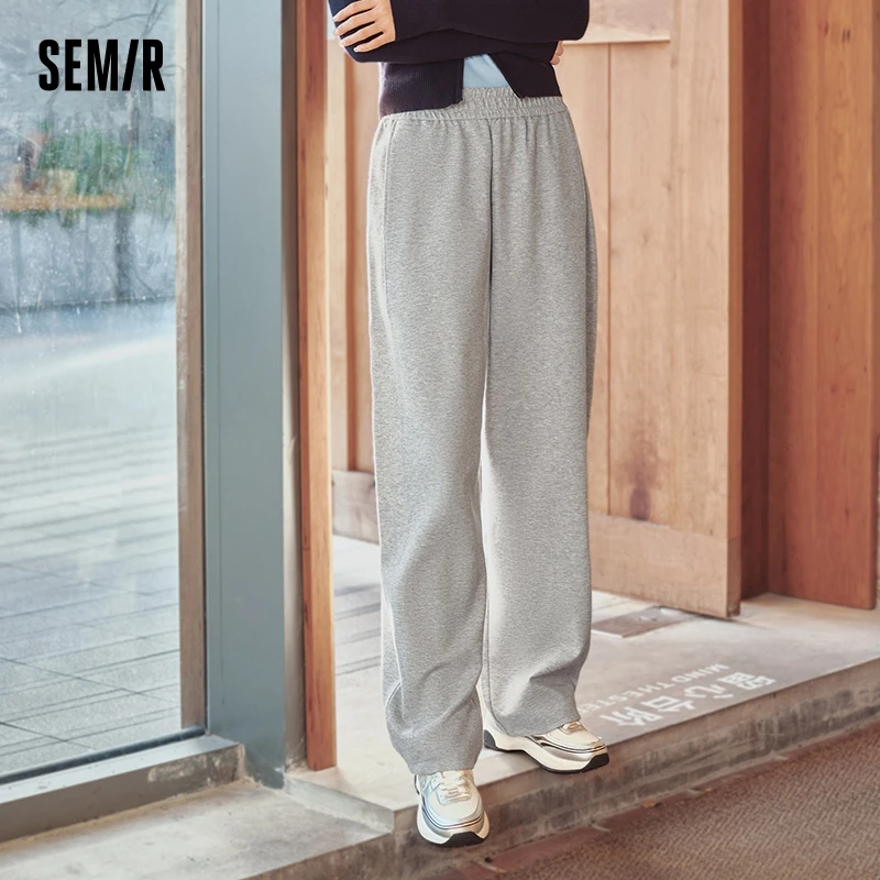 Semir Casual Pants Women Solid Color Versatile Black Trousers 2024 Autumn New Slimming Pants Sports Pants Banana Pants 2