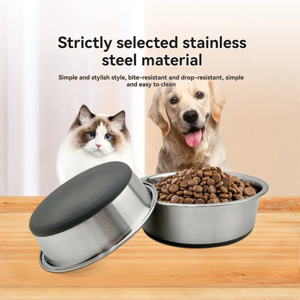 Stainless steel slow feeder dog bowl with anti-gulping center design.
