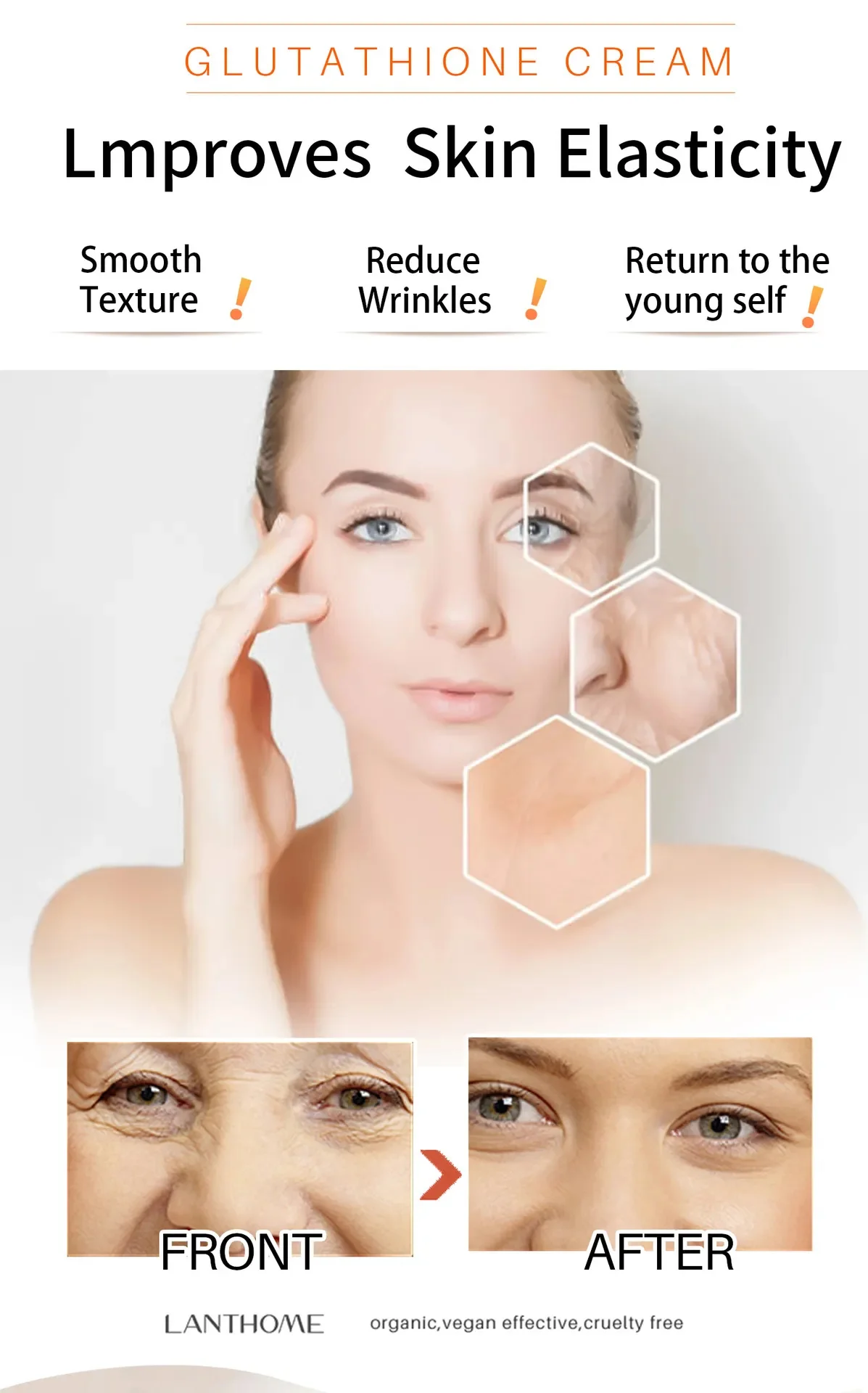 Glutathione Whitening Freckle Face Cream Remove Dark Spots Lighten Melasma Melanin Fade Acne Scars Anti-Aging_voghion.com