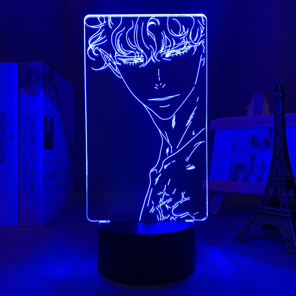 Anime 3d Lamp Dear Door Cain for Bedroom Decoration Nightlight Brithday Gift Manga Room Desk Led Light Cain Dear Door battery night light