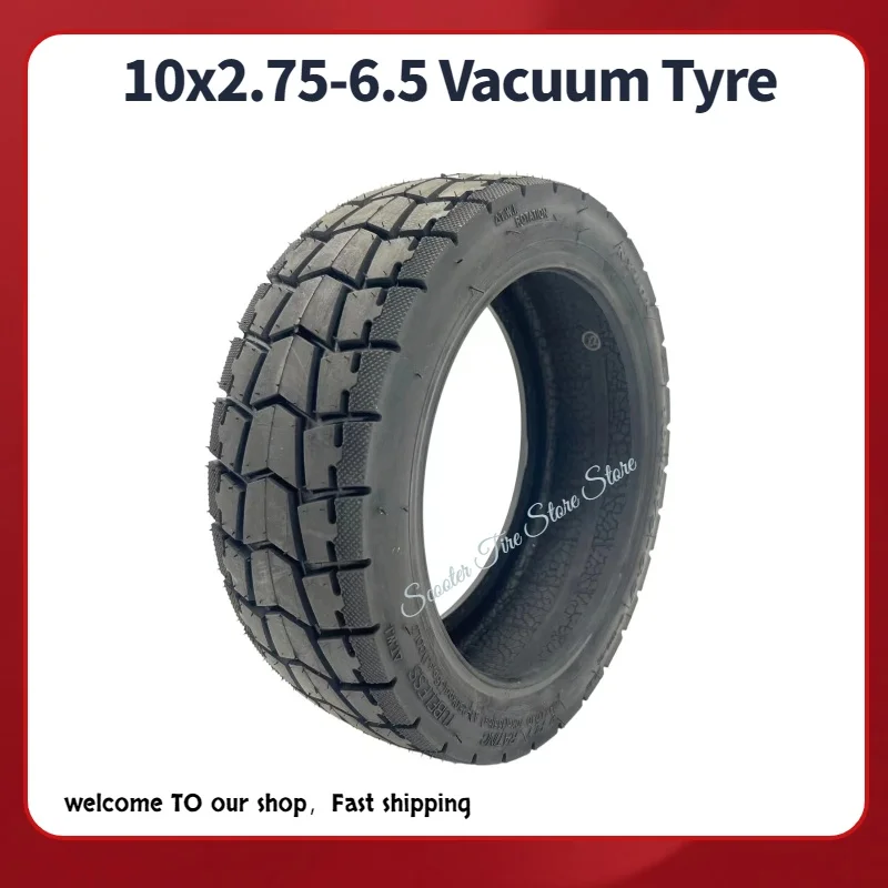 10x2.75-6.5 Tubeless Vacuum Tire for SmartGyro Rockway C Electric Scooter-Replacement Wheel Parts