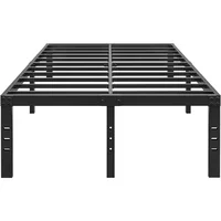 18 Inch Metal Bed Frame Queen Size , Easy Assembly Heavy Duty Noise Free Bedframes, No Box Spring Needed 1