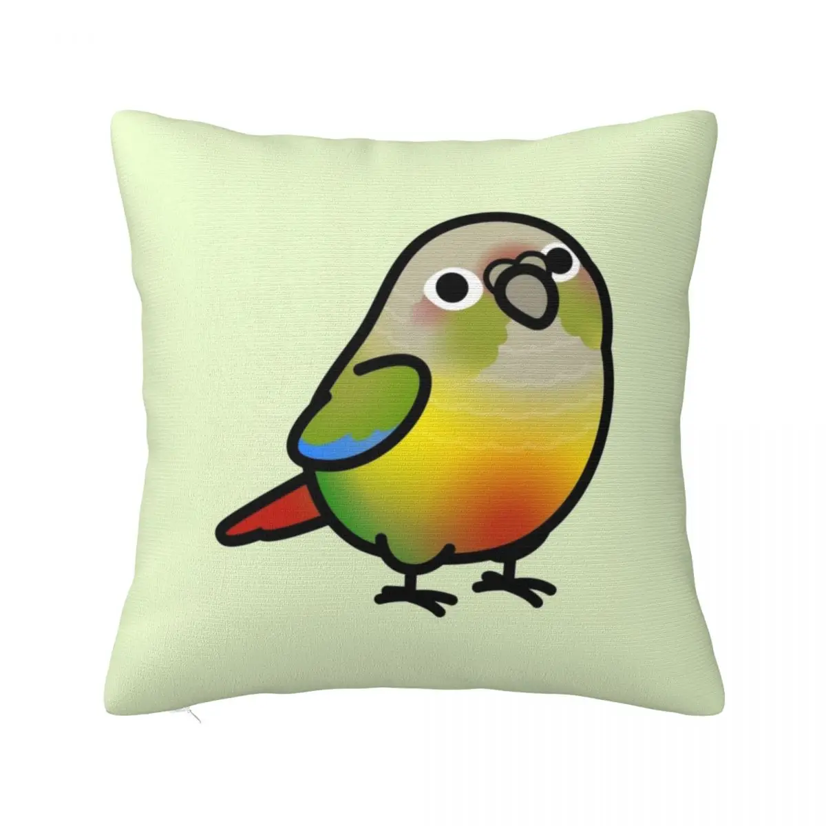 

Chubby Pineapple Green Cheek Conure Throw Pillow pillowcases for sofa cushions luxury decor Pillowcases For Pillows
