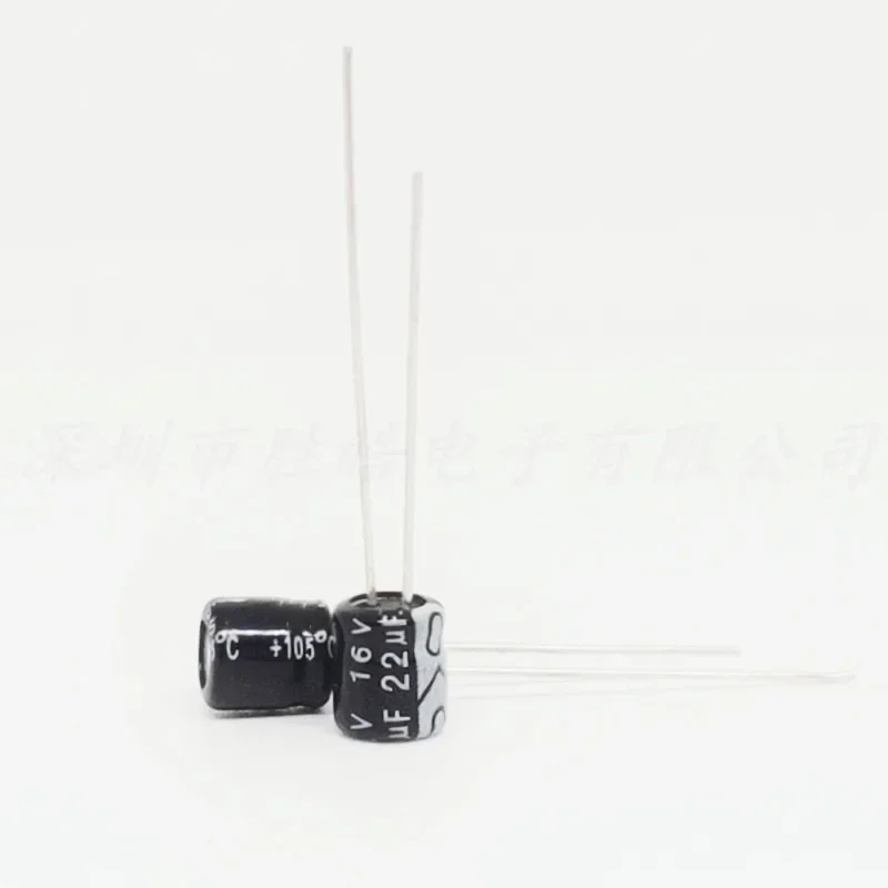 （1000PCS）  16V22UF   Electrolytic Capacitor  16V22uf   4x 7mm  High Quality