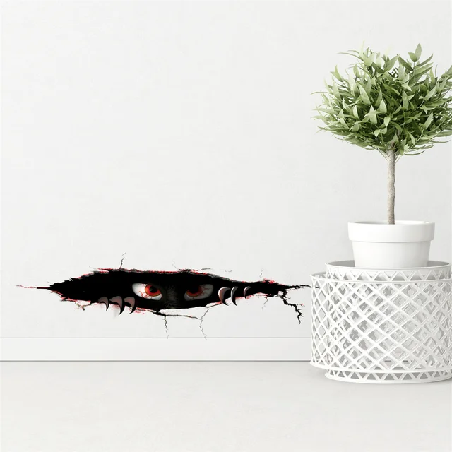 1pc Big Monster Angry Eyes Car Sticker, Funny Monster Stickers For Cars and Motorcycles