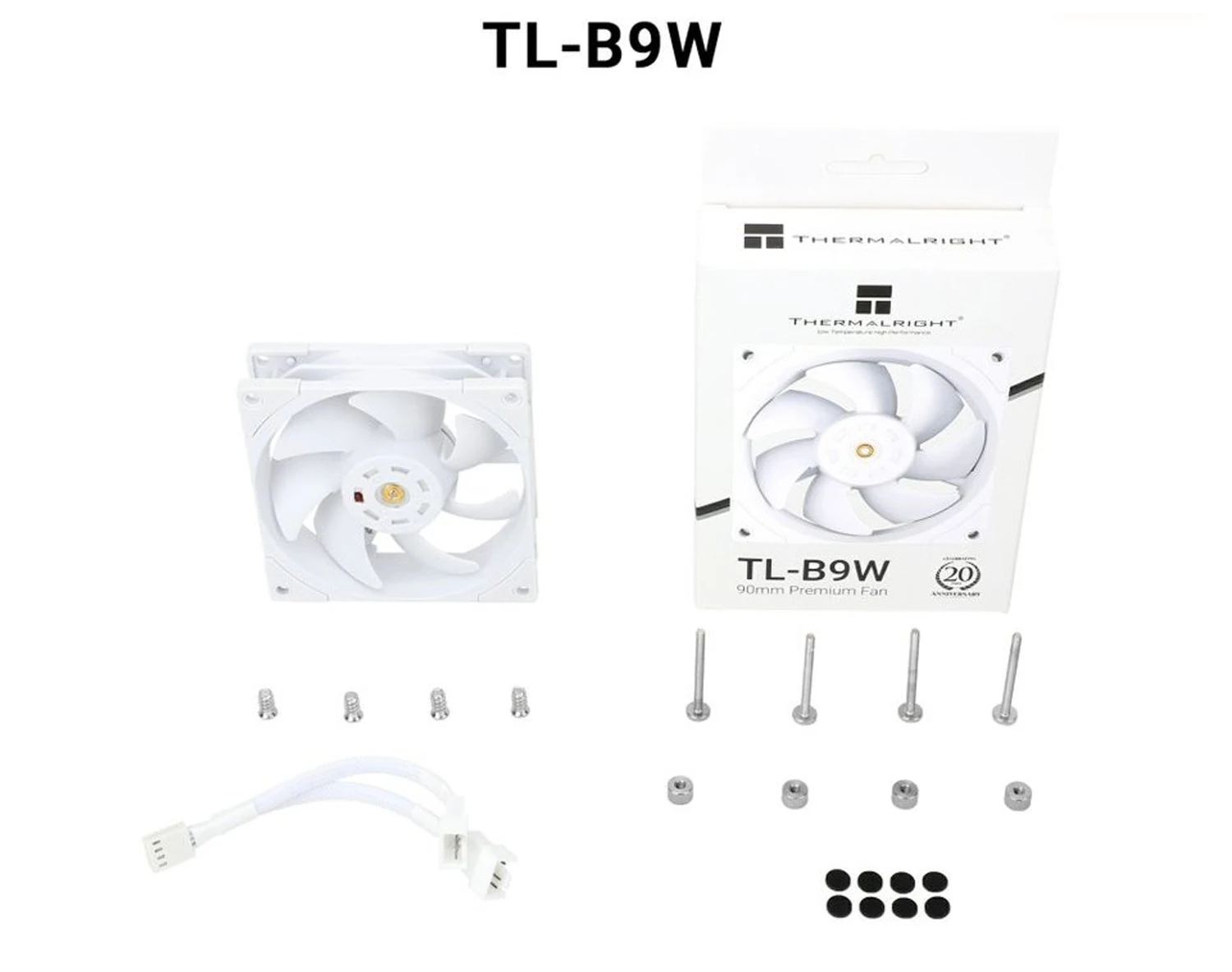 TL-B9 92mm chassis fan 2500 speed 4pin PWM S-FDB V2 bearing three-dimensional mo