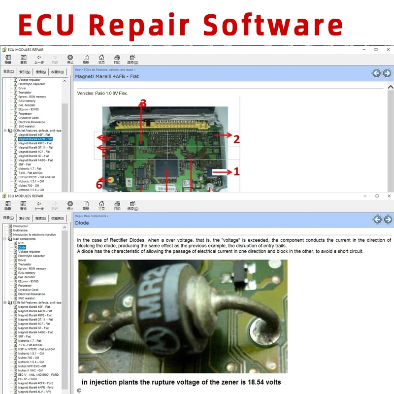 

ECU программное обеспечение для ремонта ECUs, инструмент для обнаружения местоположения автомобиля, включая мультиметр для транзистора EEprom дефекты RAM PAL декодер