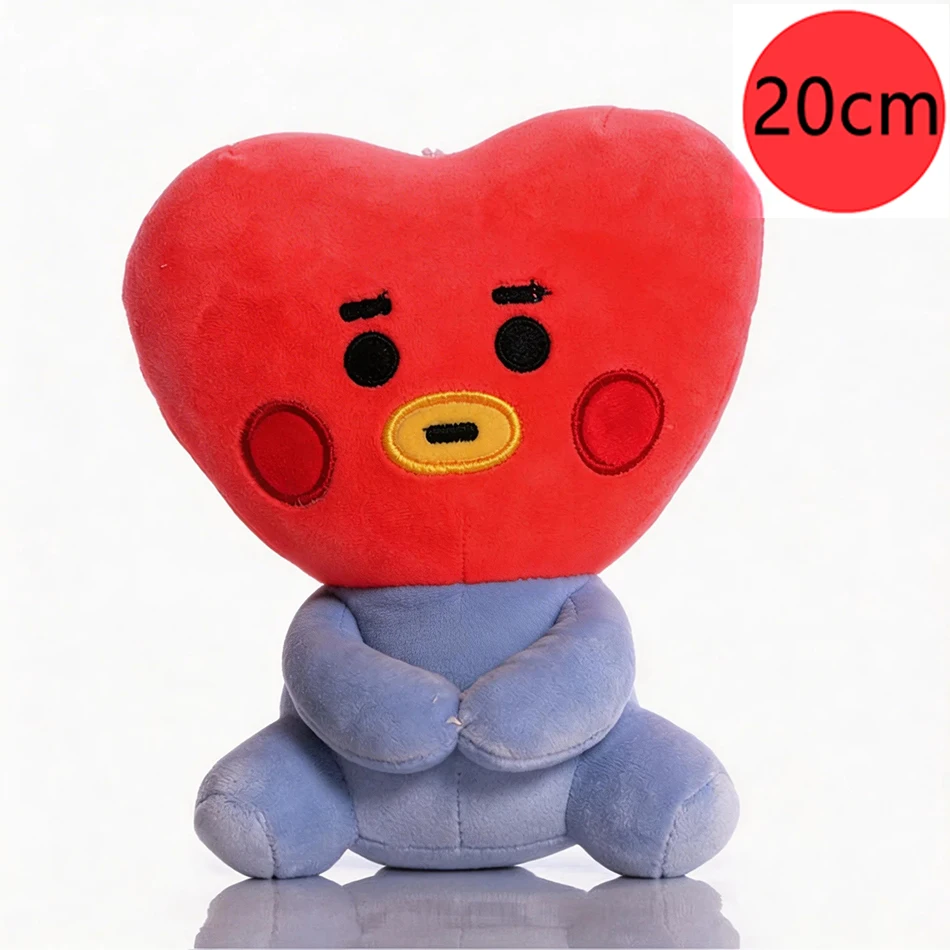 Heiß begehrte BTed 21 Plüschtiere: Kawaii Mini-Schlüsselanhänger, Anime-Anhänger, Ornamente für Kinder, 12-22cm, BT-Peripheriegeräte, weiche Stofftierpuppen als Geschenk – Detail 22