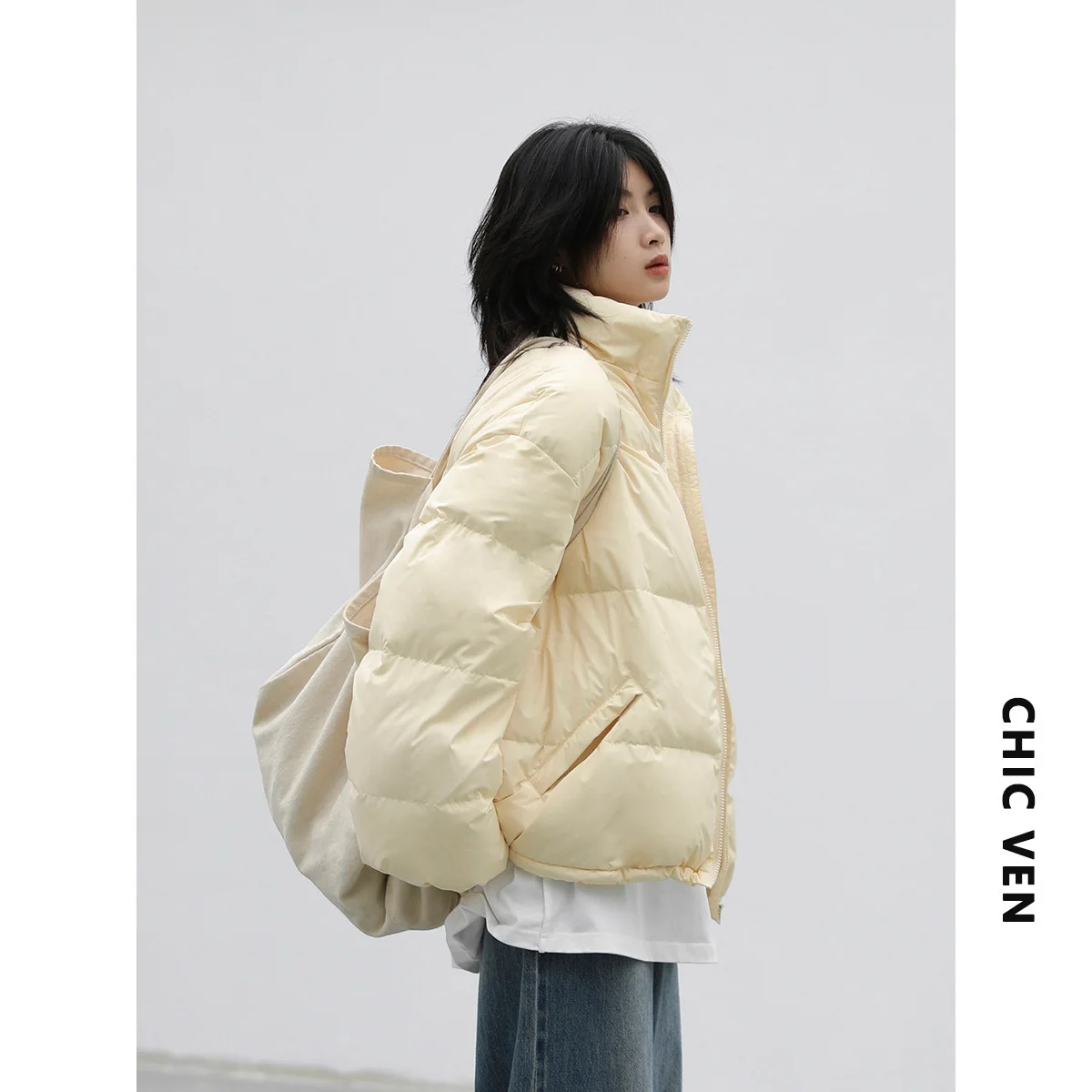 

WOW 48-50 2022 WINTER WOMENS WHITE DUCK DOWN COATS NEW FASHION WARM