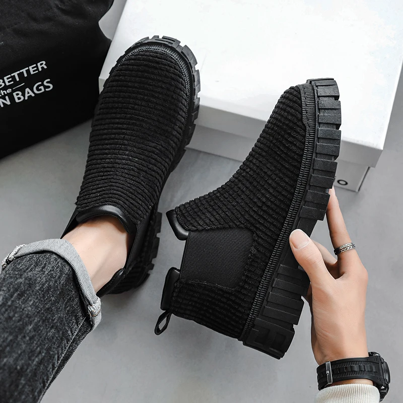 

Кроссовки мужские на платформе, дышащие, Вулканизированная подошва, Повседневная прогулочная спортивная обувь для бега, для улицы, путешествий, фитнеса