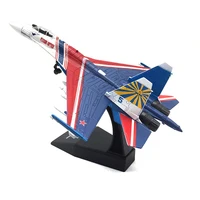 Diecast Metal Alloy 1/100 Scale Russian SU-35 Fighter Airplane Aircraft Replica Model SU-35 Plane Model Toy For Collection 2