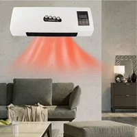 Chauffage mural et climatiseur combinés, machine électrique de refroidissement et de chauffage, faible bruit, 2 en 1, chauffage pour salle de bain 4