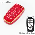 5 Button Gold Red