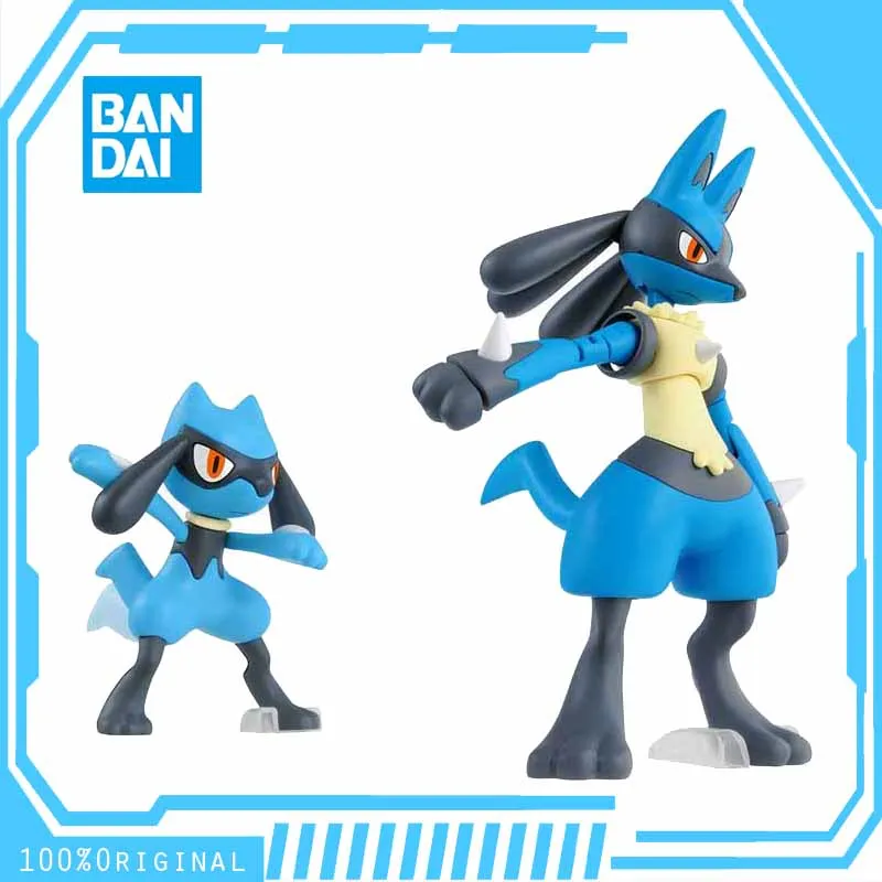

Оригинальная аниме игрушка в сборе, пластиковая Коллекционная модель покемона Lucario, фигурки, подарок для детей