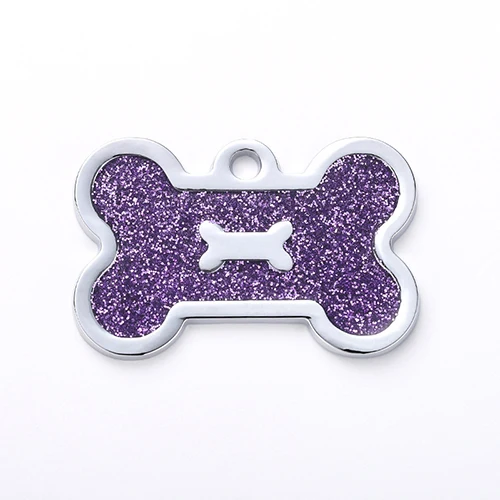 Placa Personalizada Para Perro O Gato – Grabado En Acero Inoxidable Con Rhinestones, Forma Hueso O Pata