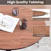 32'' Small Round Dining Table for 2-4 Person, Modern Multipurpose Round Conference Table Small Coffee Meeting Table 4
