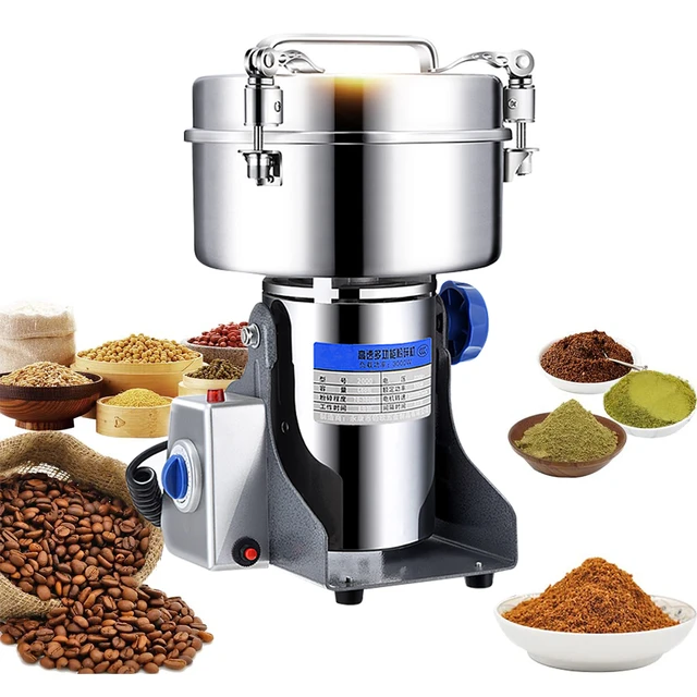 800G Spice Grinder Grain Herb Spices Mill Coffee Grinder Machine Swing Type  Grains Grinder Medicine Wheat Mixer Dry Food Grinder - AliExpress