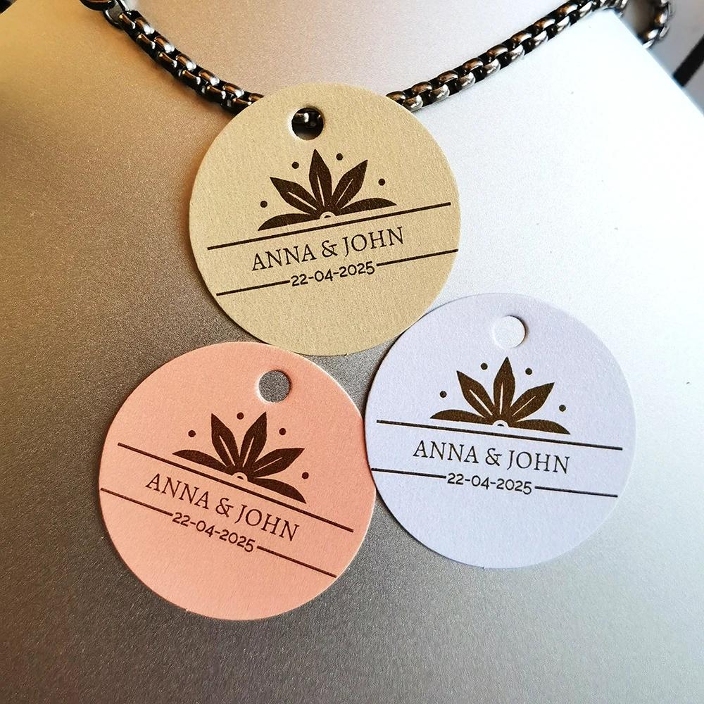 35mm Round Hang Tags Wedding Labels Box Gift Key Candy Wedding Flowers Personalised Tags Hang For Handmade Items wedding place cards,flower bouquet card holders