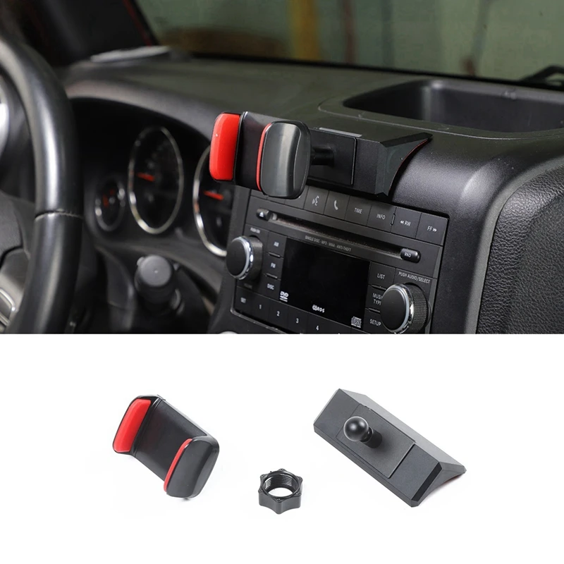 

Phone Holder, Car Dash Console Mobile Phone Holder Mount For Jeep Wrangler JK 2012-2017 Accessories