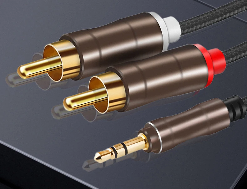 Adaptador Telefone Conexão Áudio 3.5mm Jack Male