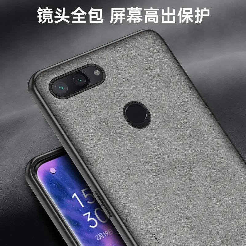 For Xiaomi Mi 8 Lite Mi8Lite Case Shockproof PU Leather Skin Hard Back Cover Matte Case Silicone Bumper for Xiaomi 8 Lite 8Lite 5