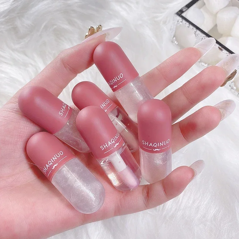 Mini Capsule Instant Volumising Lip Plumper Glitter Shine Lip Balm Long Lasting Moisturizer Oil Temperature Change Lipgloss lip makeup,lip balm,lip glaze,lip lacquer,lip tint,lip stain,lip gloss,lip oil,lip plumper