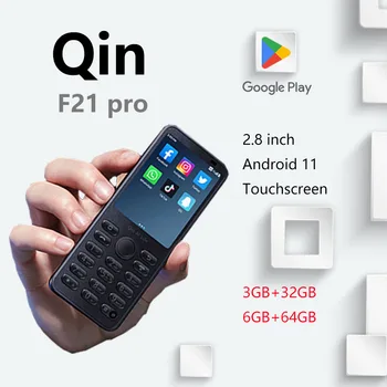 Qin F21 pro4G 휴대폰, 구글 스토어, 블루투스 및 와이파이, 다국어, 버튼 및 터치 스크린, 스마트폰