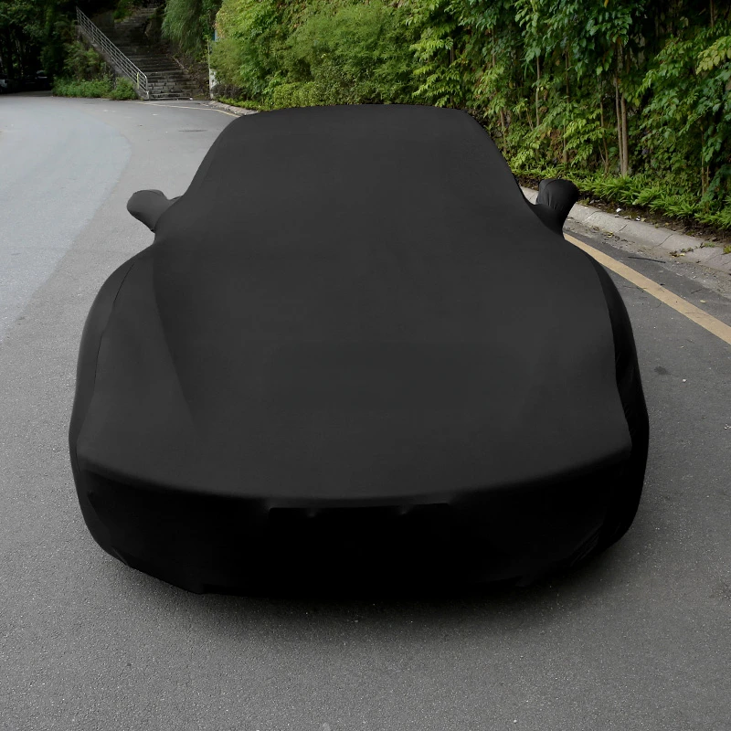 Velvet Full Car Body Cover Dust-proof Protection Cover Indoor Elastic Car  Cover Customized For Alfa Romeo Vantage Compatible