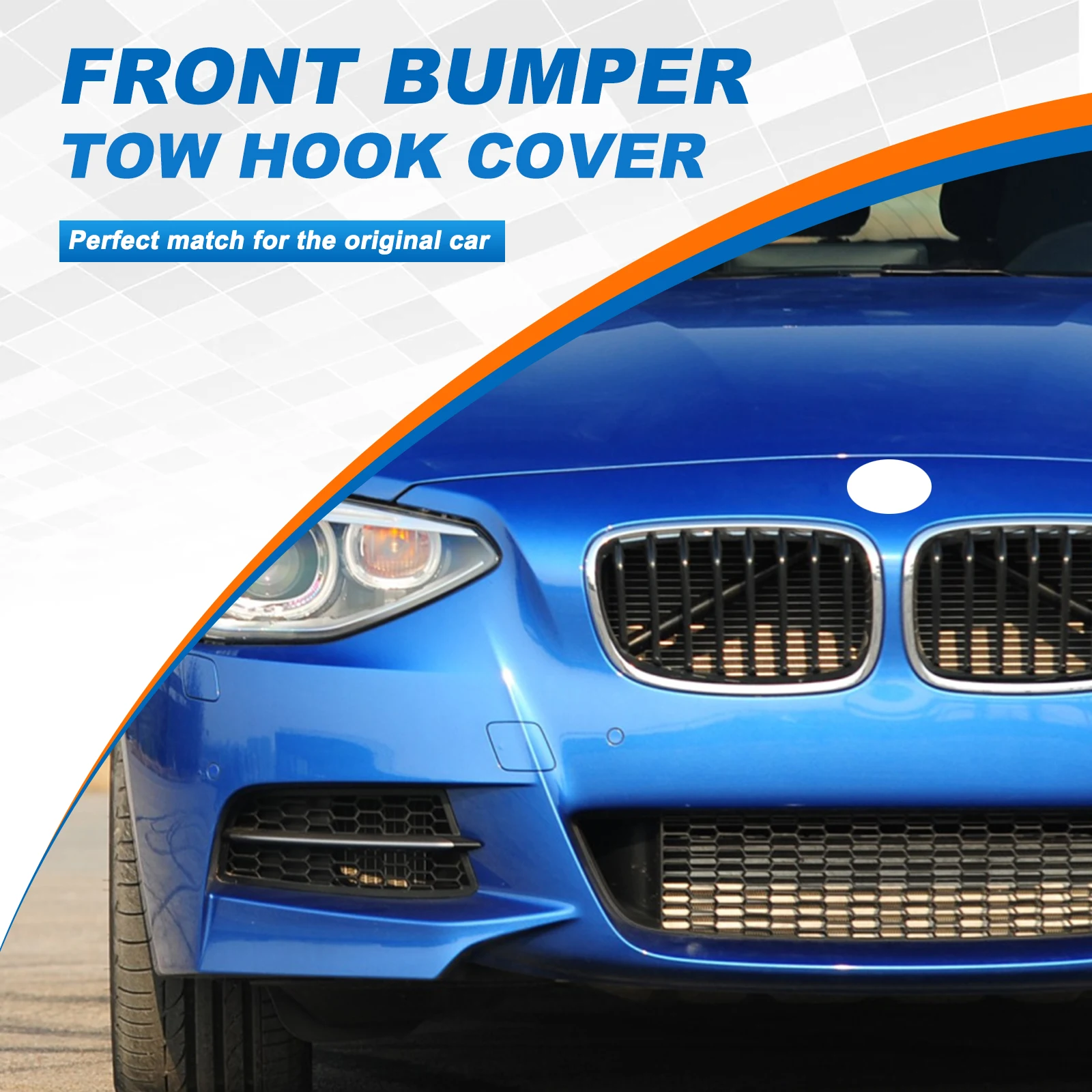 BMW 1 SERIES F20 F21 M-SPORT 2012-2014 114i 116d 116i 120d 125i Front Bumper Tow Hook Cover Cap Eye 51118053828