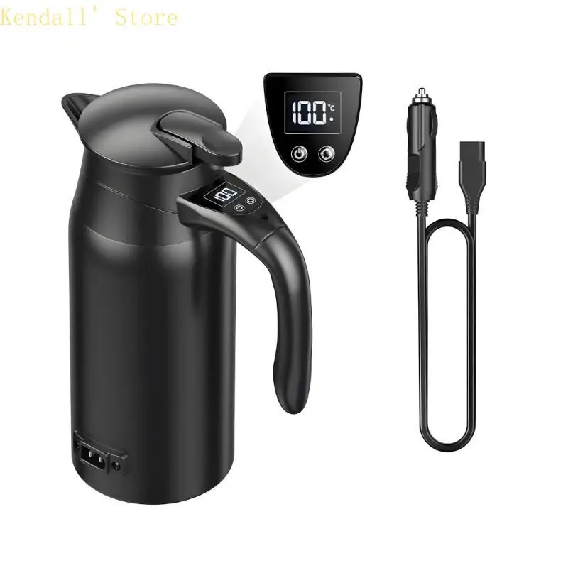 3XUB 급속 가열 기술 자동차 주전자 800ml 트럭용 디지털 온도 디스플레이